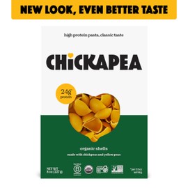 Chickapea Organic Chickpea Pasta - Shells - 8 oz (Pack of 6)