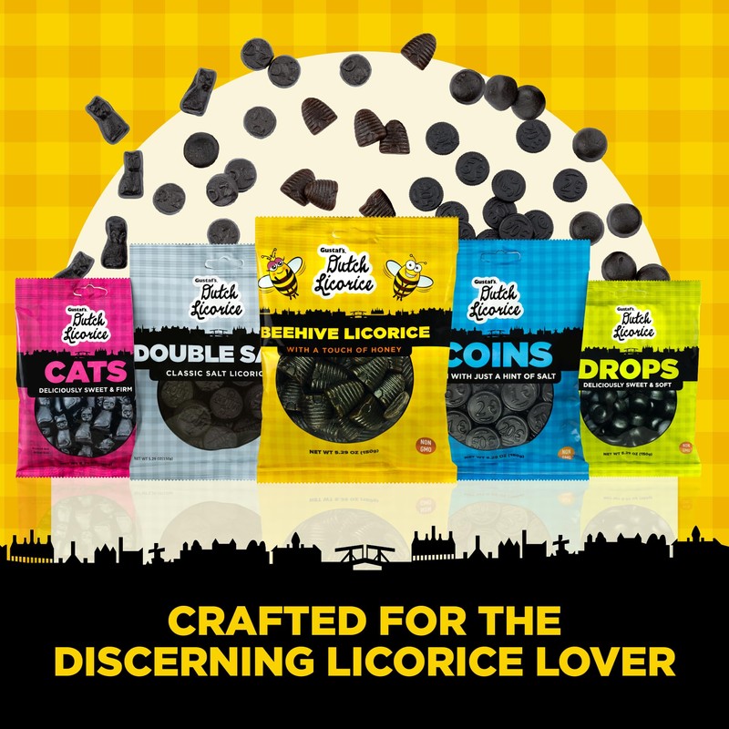Gustaf's Beehive Dutch Licorice Drops - 5.2oz Bag - Sweet