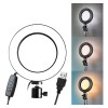 RING LED Aro De Luz Led 20cm Fotografia Videos Tik