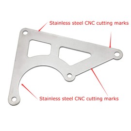 iJDMTOY Stainless Steel Brake Booster Air/Vacuum Pump Relocation Mounting Bracket, Compatible With 2012-2018 Jeep Wrangler JK JKU