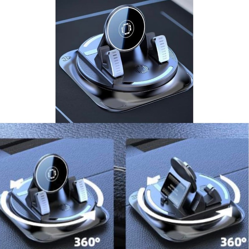 New 360°Dashboard Car Phone Holder,Dashboard Phone Holder with Vacuum Suction