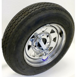 MaxxHaul 80071 Powder Coat Black Trailer Spare Carrier with Tire Locking Bracket