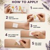 10 Sheet Wildflower Temporary Tattoos, Fake Tattoos Stickers for Women