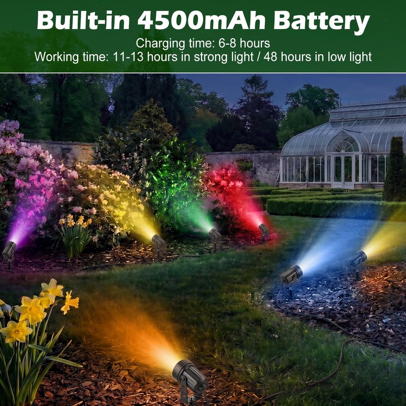 Grinsvalley 2 Set 4 in 1 RGB Solar Landscape Spot