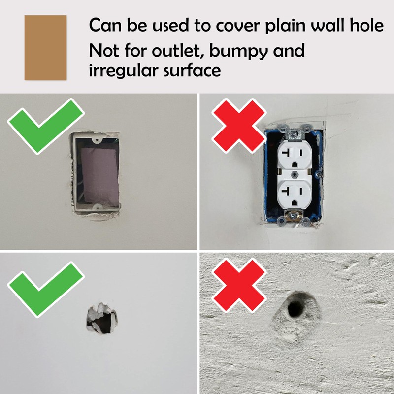 Rubber Bond Self-Adhesive Rubber Wall Outlet Cover Plate 5 Pack