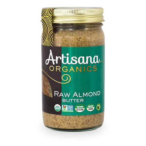 Artisana Organics Non GMO Raw Almond Butter, 14 oz (6 Pack)