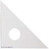 10-inch 45-45-90 Drafting Triangle, Clear Plastic