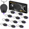 RaySoar 12 Pack Mini UV LED Keychain Flashlight, 395nm Ultra