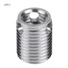 Akozon Thread Repair Insert, 10pcs 308 Type 3-hole SUS303 Stainless