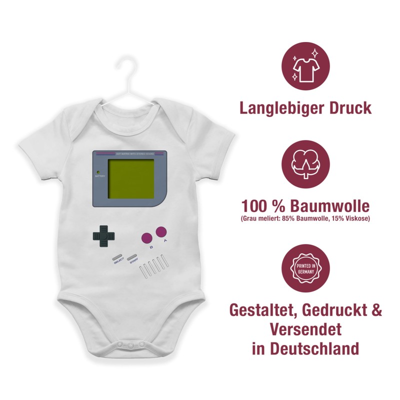 Baby Designs – GameBoy – Baby Bodysuit Short Sleeve for