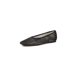 Vince Women's Leah Mesh Flats, Black, 8 Medium US