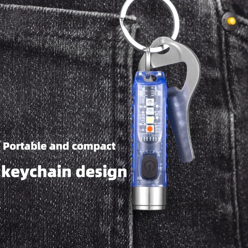 Keychain Flashlight Outdoor Portable Fast Charging Rechargeable Mini Pocket Flashlight