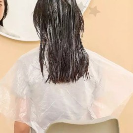 미용실 어깨 보호 커버 일회용 파마 염색 케이프 투명 비닐 보 헤어 시술 어깨 Beauty Salon Shoulder Protective Cover Disposable Perm Dyeing Cape Transparent Vinyl Cape for Hair Treatment