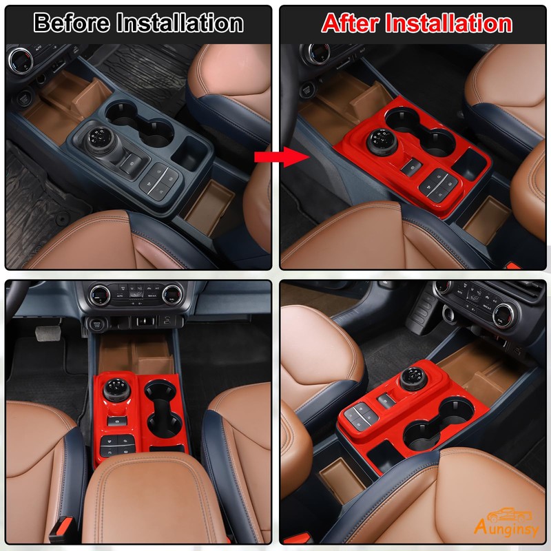 Aunginsy Central Control Gear Shift Box Panel Cover Trim Compatible