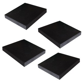 EINEY Rubber Plate Blocks, Anti-Slip, Height Adjustment Base, Soundproofing, Vibration Proofing, Noise/Vibration Prevention, Mat, Cushion, Furniture, Table, Chair, Bet, Anti-Slip Pad (Thickness 0.8 inch (20 mm) Set of 4