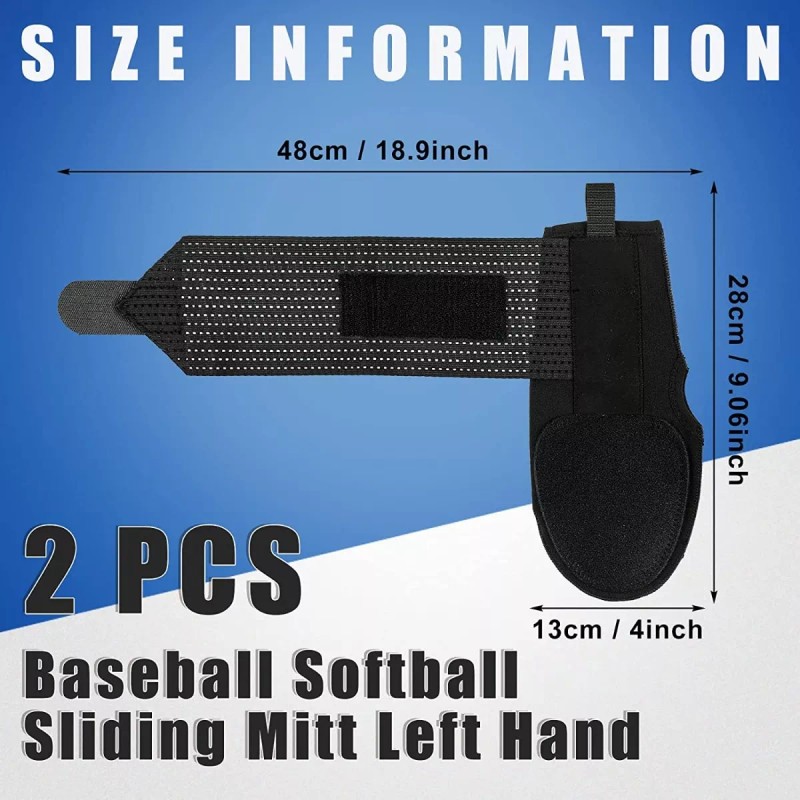 Sosation Manopla Deslizante Guante Robar Base Beisbol 2pcs