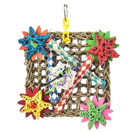 Wall of Plenty Foraging Activity Wall Natural Parrot Toy - Multi-Texture Bird Enrichment Toy for Medium to Large Parrots