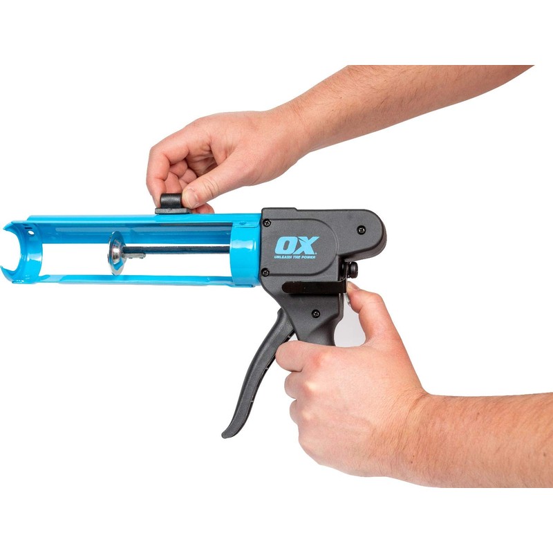 OX Tools Pro Rodless Caulk Gun, 10 oz, 7: 1