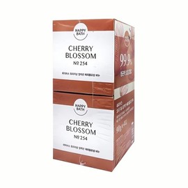 Happy Bath Cherry Blossom Soap 90g, 4 packs, tablets, foam, skin care, cleanliness products, bathroom supplies, hygiene, cash on delivery or payment upon order / 해피바스 체리블로섬 비누 90g 4개입 정제 거품 피부 관리 청결 제품 욕실 용품 위생 착불 또는 주문시 결제