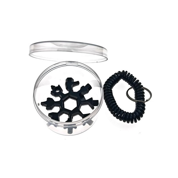 Snowflake Wrench, Wrench, 18 in 1 Black Snowflake Wrench, Stainless