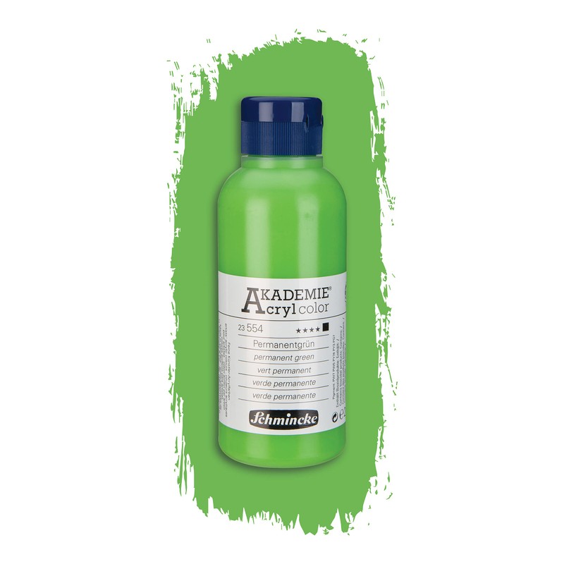 Schmincke Akademie Acrylic Colours - Bottle - 8.45floz, 554 Permanent