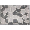 Rustic Stone Geometric Design Area Rug Anti Fatigue, Hallway Runner,