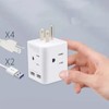 Multi Plug Outlet Extender Electrical Wall Outlet Splitter with 4
