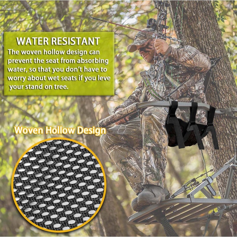 Huntury Tree Stand Seat Replacement for Hunting, Lightweight Mesh Replacement