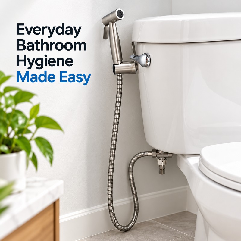 Handheld Toilet Bidet Sprayer Set – Stainless Steel Hand Sprayer