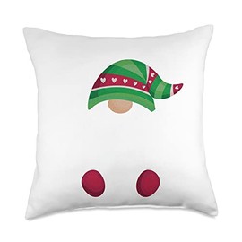 Gnome Shirts Matching Christmas PJs Family Pajamas Pompous Gnome Family Matching Christmas Pajamas Throw Pillow, 18x18, Multicolor