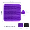 Purple Gel Honeycomb Slim 0.8 Seat Cushion for Office Chair,