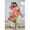YiNi LuLu Womens Viscose Shorts Pajamas Set Button Down 2