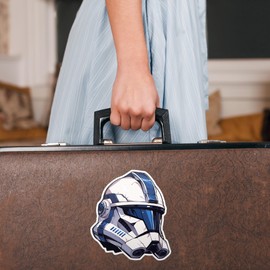 SW Clone Trooper Helmet Sticker Decal Notebook Car Laptop 5.25"x5.5" (Color)