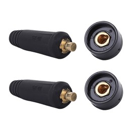 Welding Knight TIG Welding Cable Panel Connector Socket DKJ10-25 & DKZ10-25 100Amp-200Amp Quick Fitting DINSE-Style 2-Set