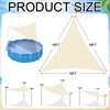 Vincreem Pool Canopy Sunshade with 6.2ft Adjustable Poles for 18