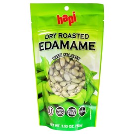 Hapi Dry Roasted Edamame with Sea Salt (6 Pack, Total of 21.18oz)