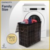 Finch Double Laundry Hamper with Lid & Handles, Foldable, 2