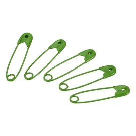 sourcing map Pack of 200 Safety Pins 0.98 Inch Small Metal Sewing Pins for Blankets Skirts Craft Brooch Making Green