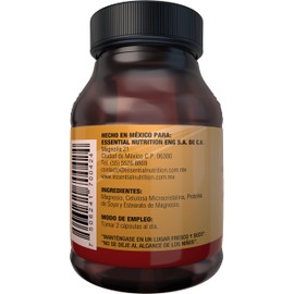 Essential Nutrition, Magnesio - 45 Cápsulas De 500 Mg