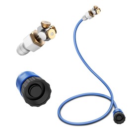 Homeyeco Upgraded Misters for Outside Patio, 3-Way Fine-Mist Leak-Proof Hose Mister Misting System, 6.6FT Patio Mister for Cooling Outdoor, Cobra Mist Stand for Greenhouse Chicken Dog Pool Trampoline