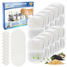 Cunina Dog Water Filter Replacement, 8 Set Dog Water Bowl Filters, Pet & Dog Water Filter Compatible with oneisall 7L/230oz/1.8G Stainless Steel Pet Water Fountain