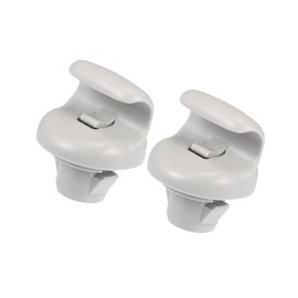 HOPESPANNER Car Sun Visor Holder Clip, Sun Visor Bracket Hook Clips Hanger, for Nissan Sentra 2015-2019, Plastic, No.96409CG000, Gray, 2pcs Vehicle Components