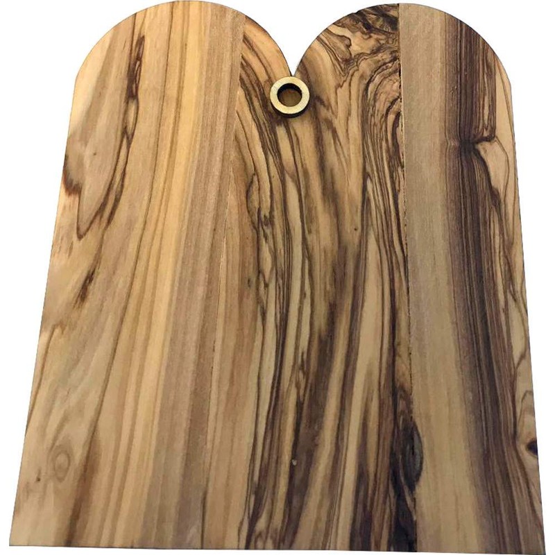 Holy Land Market Ten Commandments Tablets - Olive Wood Plaque