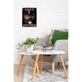 TopPacific Pomeranian Have a Nice Poop Bathroom Funny Novelty Metal Sign Retro Wall Decor for Home Gate Garden Bars Restaurants Cafes Office Store Club Sign Gift Plaque Tin Sign 8 X 12 INCH(4173)