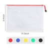 A4 Zipper File Bags, Plastic Document Bags Zip Wallet Folders