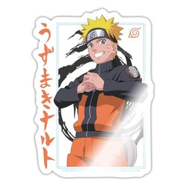 Spreadshirt Naruto Shippuden Lettering Design Stickers, Max 10 x 10 cm, 10 x 10 cm, Glossy White