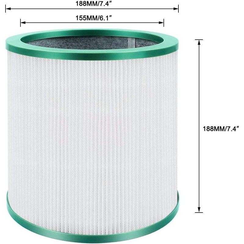 KIOMOKI Replacement Filter for Dyson Air Purifier TP03 TP00 TP02