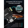 PCIe Network Card, GiGaPlus 2500Mbps Ethernet Interface Adapter, with Realtek