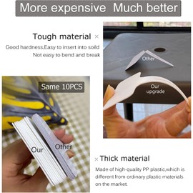 DaTpuik 100 PCS White Plastic Plant Tags Thick Gardens Labels T-Type Nursery Markers Re-Usable