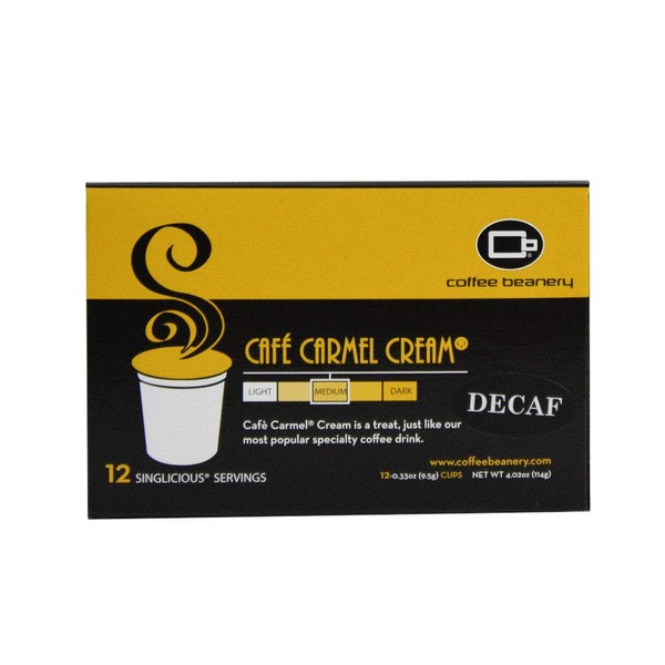 Decaf Café Carmel Cream Single Serve Coffee Pods | 12ct